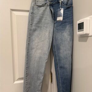 Chic Two-Tone Skinny Jeans